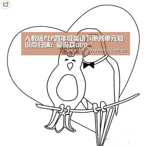 人教版PEP四年级英语下册各单元知识点归纳:爱游戏app(图2) 爱游戏官网
